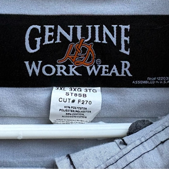 (3) Harley Davidson Button Up Shirt Short Sleeve Motorcycles Shirts 3XL - Picture 11 of 11